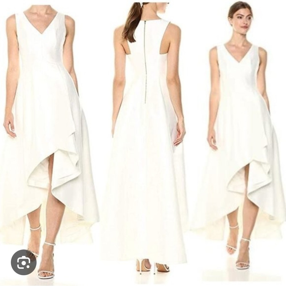 Calvin Klein White High Low Dress